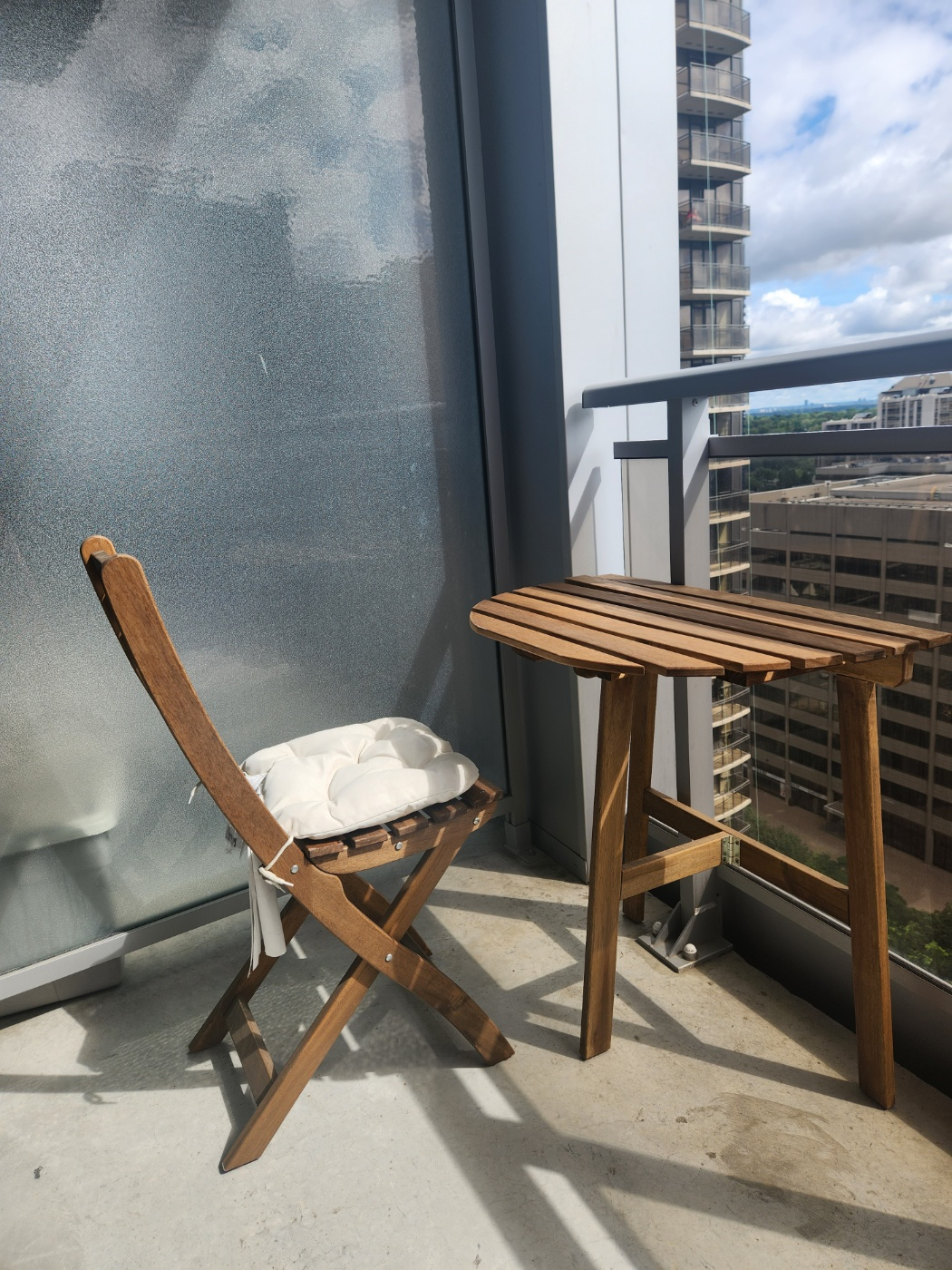 IKEA Outdoor Chairs with cushions and Table image indicator(4)