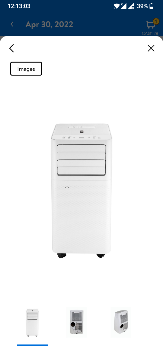 Portable Air Conditioner 3 in 1 RCA 8,000 BTU