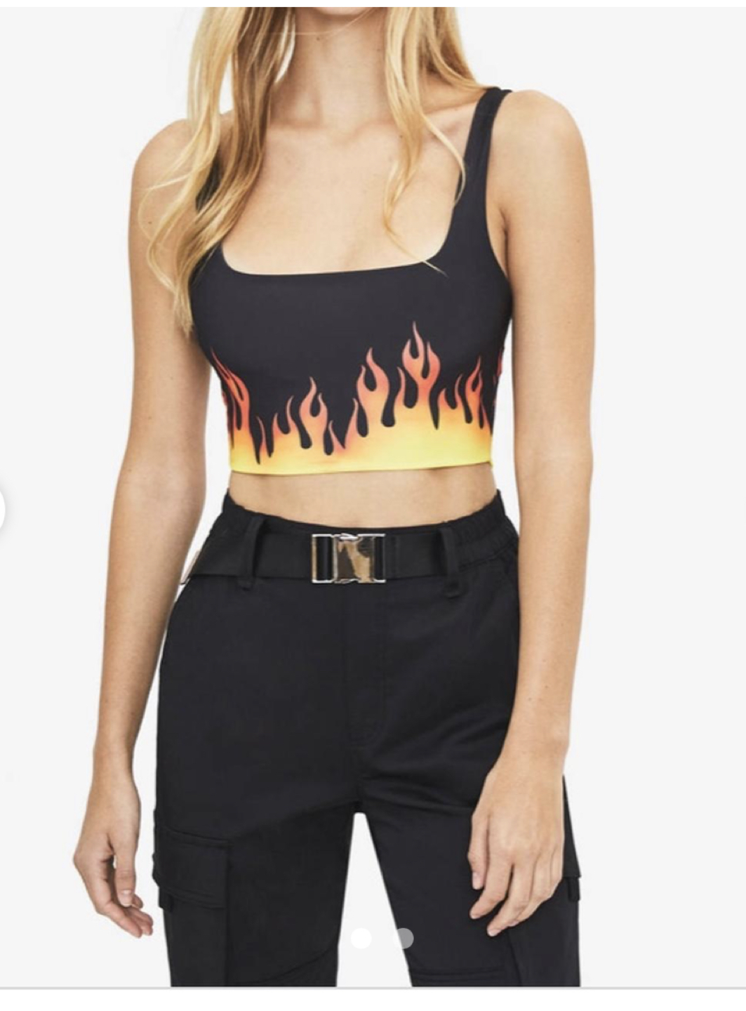 Bershka fire Crop top image indicator(3)
