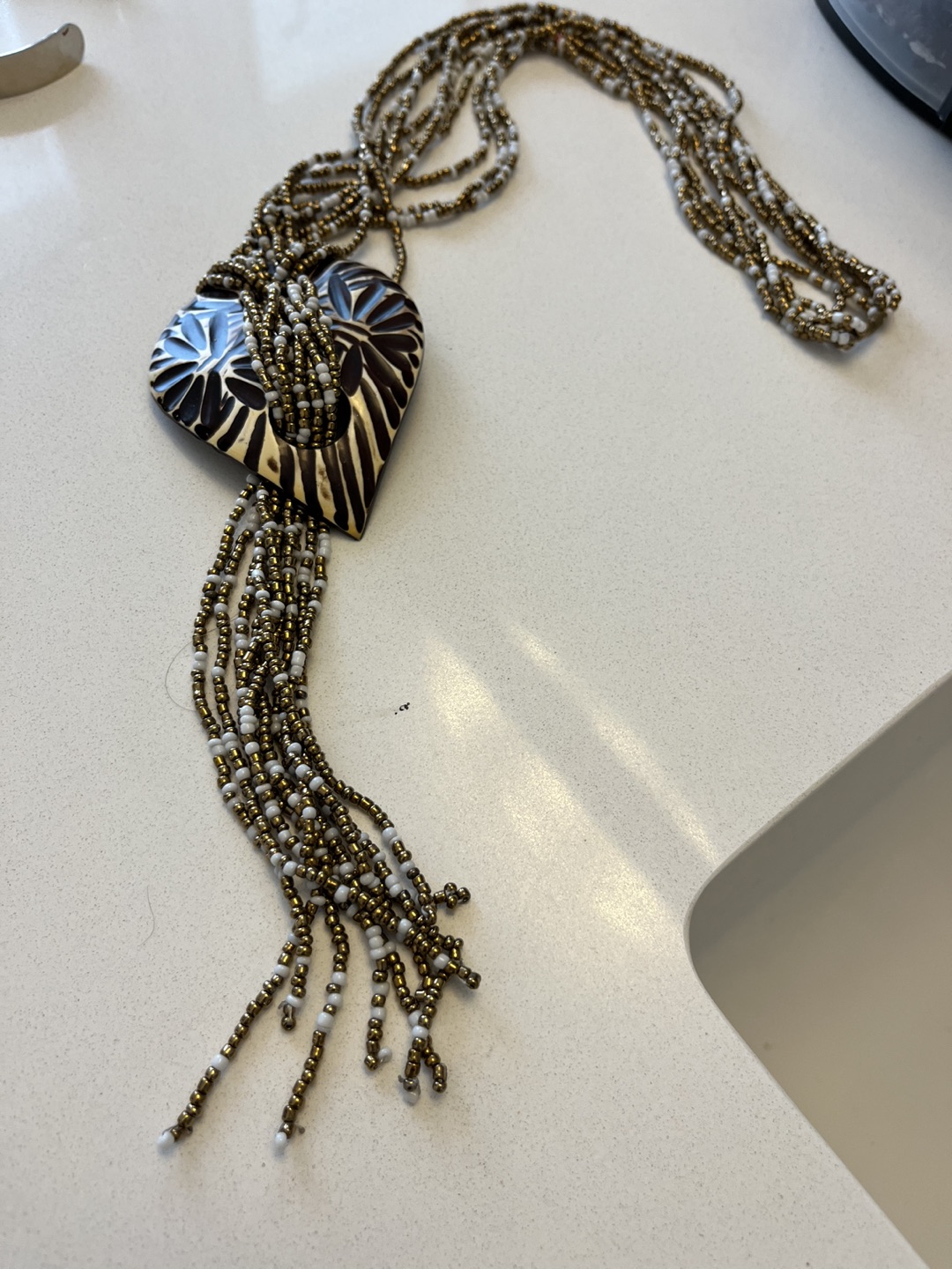 Kenyan beaded necklace #freecycle thumbnail