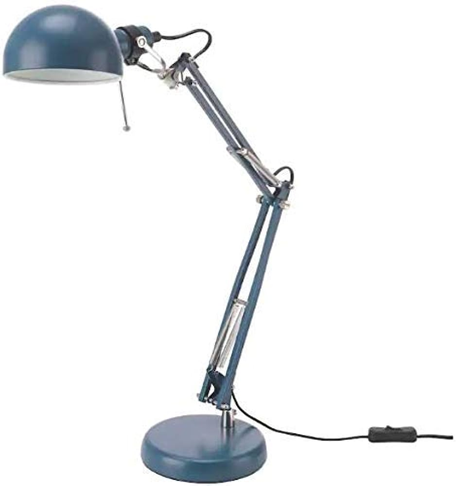 Ikea desk lamp with bulb, blue - photo 2