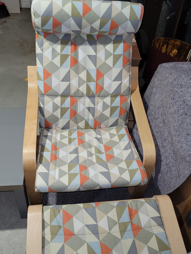 IKEA Poang Chair with Footrest (RARE COLOR)