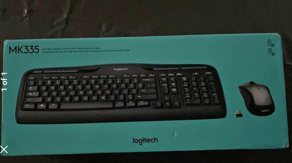 Logitech wireless keyboard and mouse