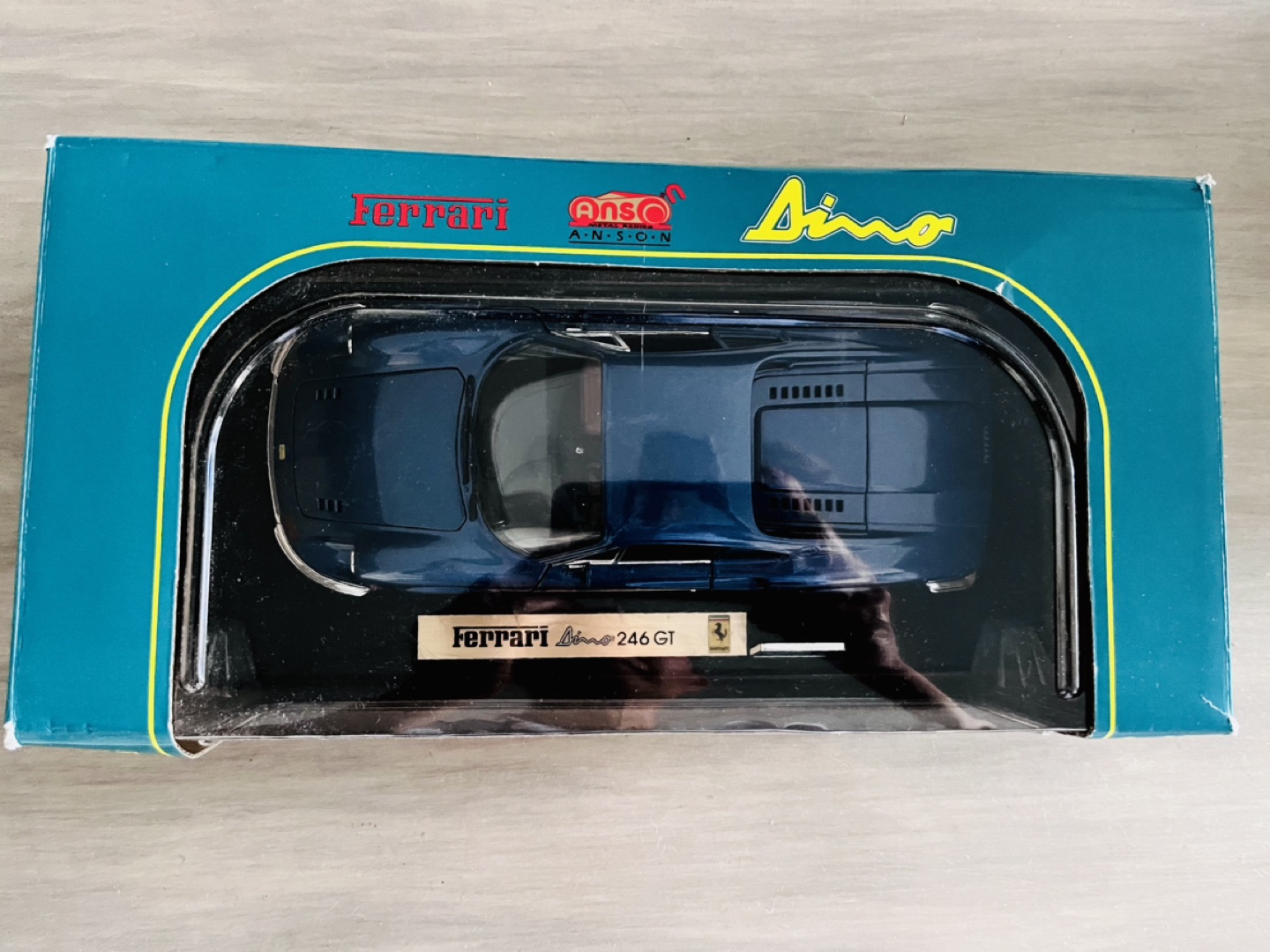 ANSON Ferrari Dino 246GT Blue Coupe 1:18 image indicator(2)