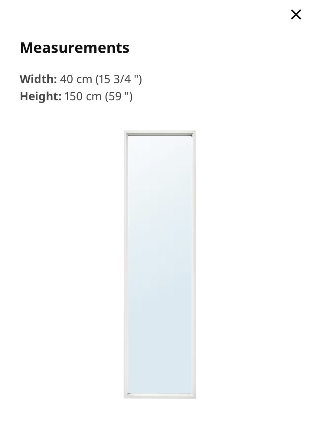 Wall mirror