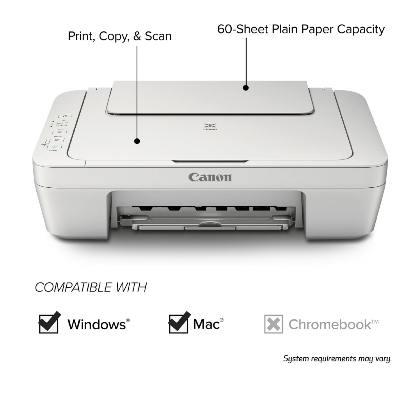 Canon PIXMA MG2522 Wired All-in-One Color Inkjet Printer - photo 3