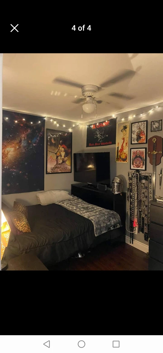 Black Solid Wood Shelf or Headboard image indicator(3)