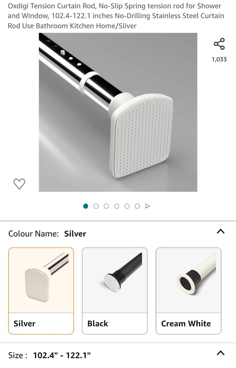 Extra Long Curtain Rod | Wall divider thumbnail