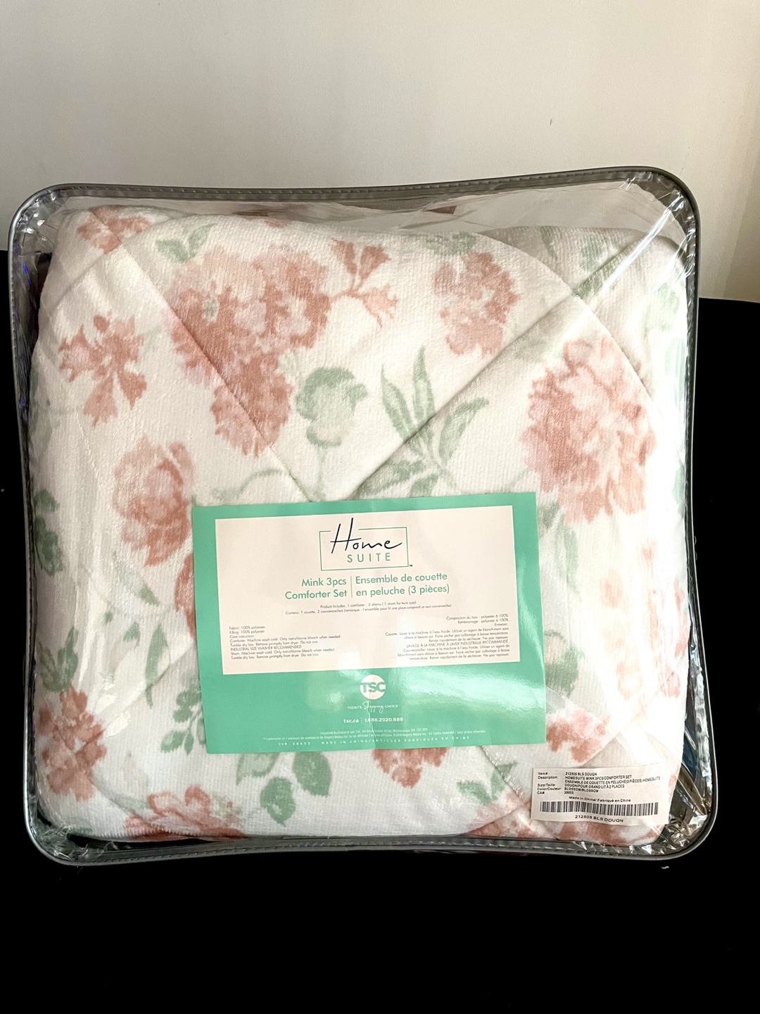 3 pc Mink Comforter and Sham NEW