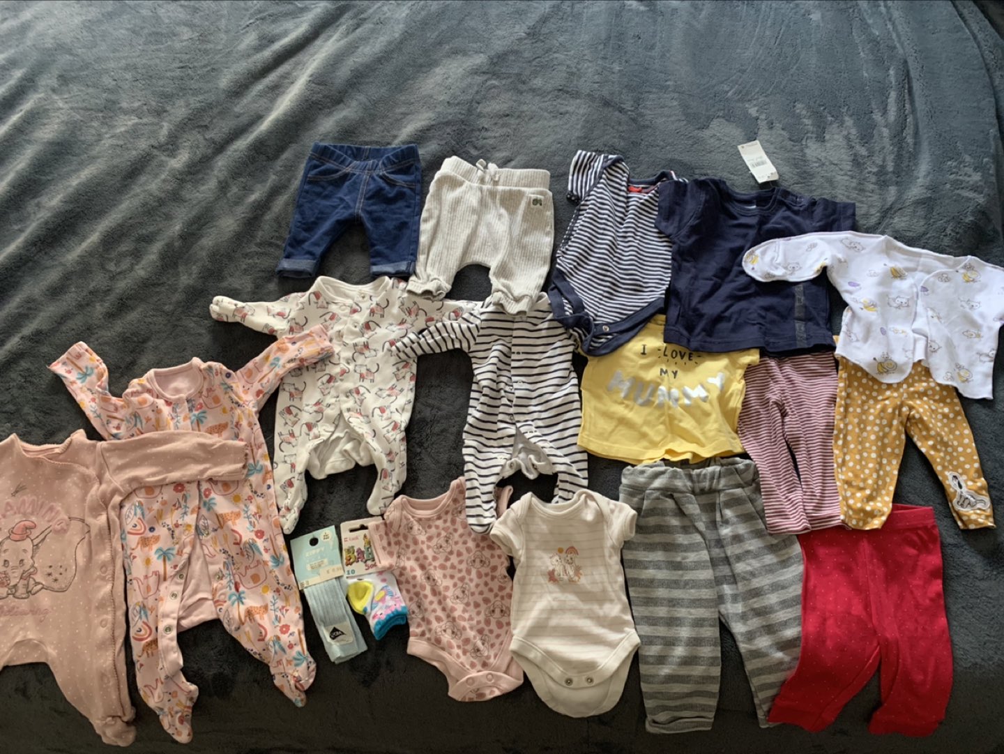 Free 0-3 months baby clothes and diapers