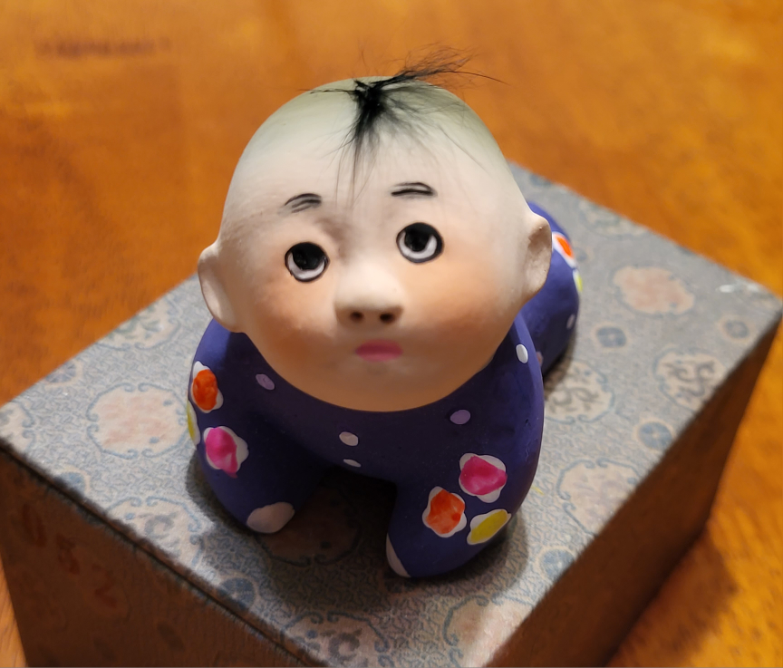 Set of 2 Tianjin Clay dolls in a perfect vintage condition - photo 2