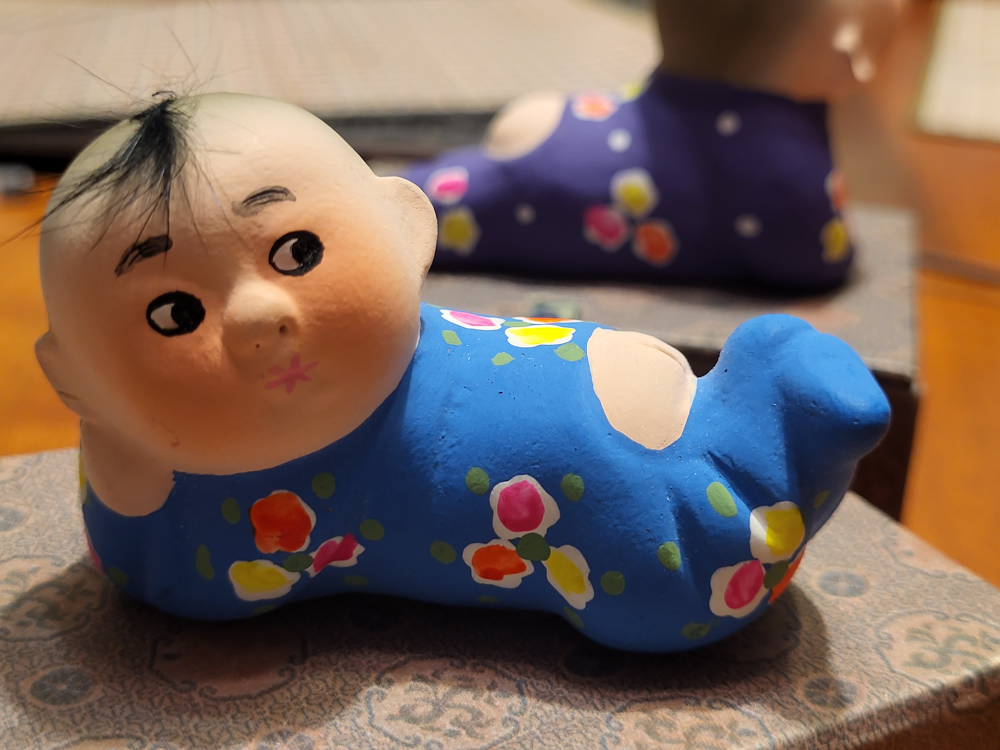 Set of 2 Tianjin Clay dolls in a perfect vintage condition - photo 5