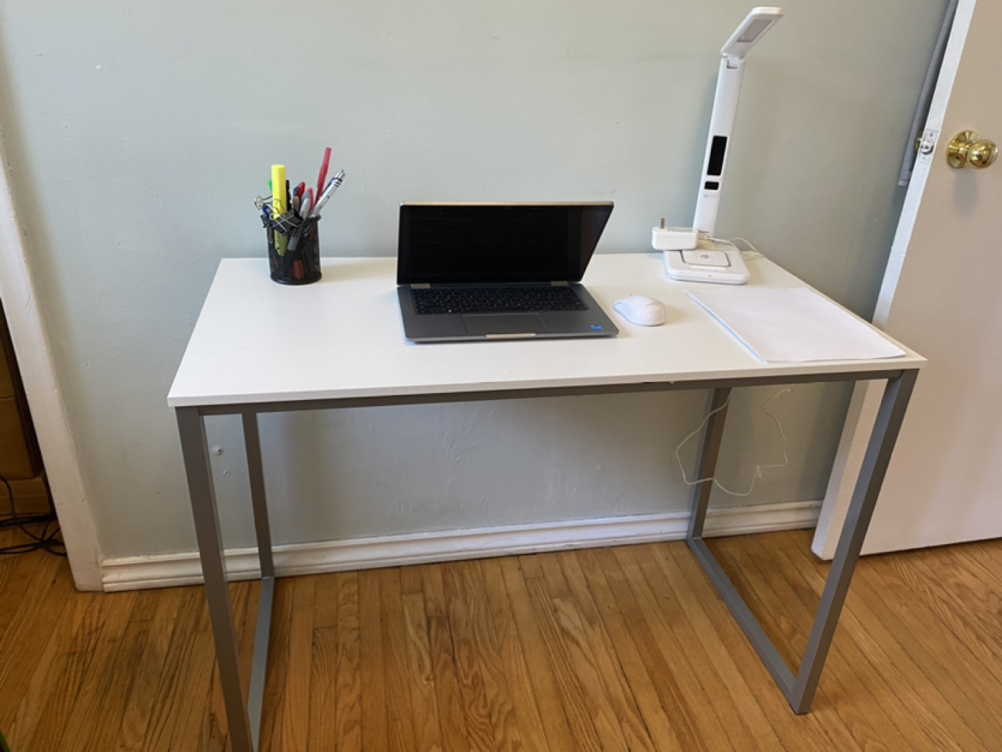 40 inch white computer desk image indicator(2)