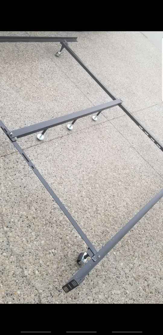 Adjustable King Size Metal Bed Frame *(With Support Bar)* - photo 3