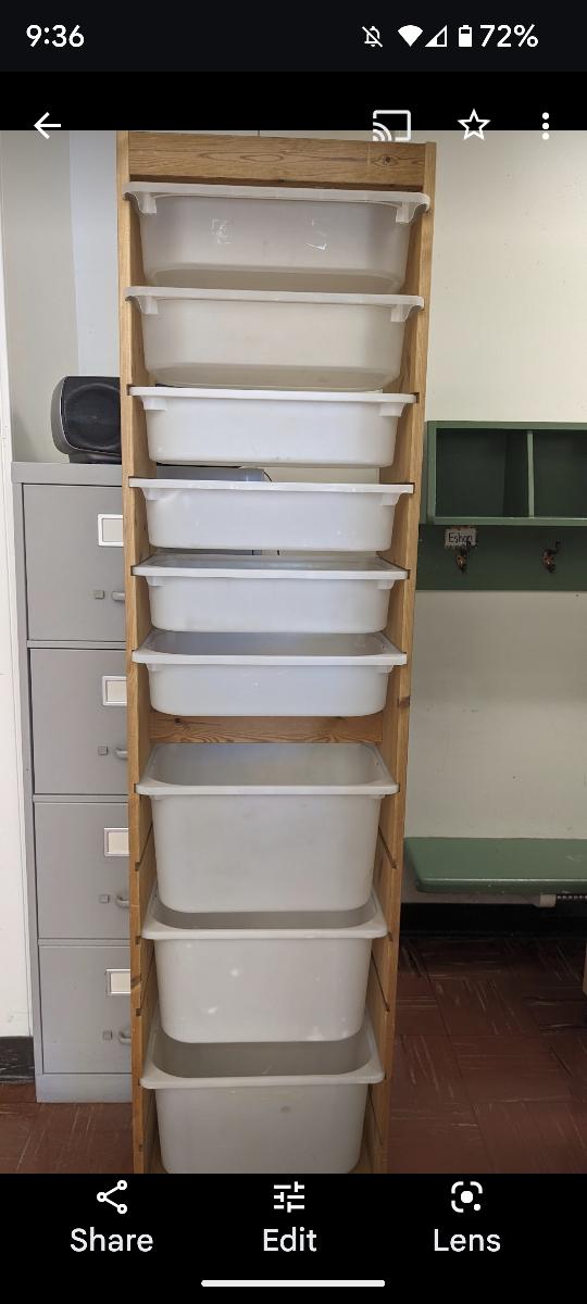 IKEA tall Trofast storage unit 