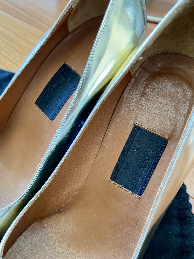 LANVIN gold pumps image indicator(7)