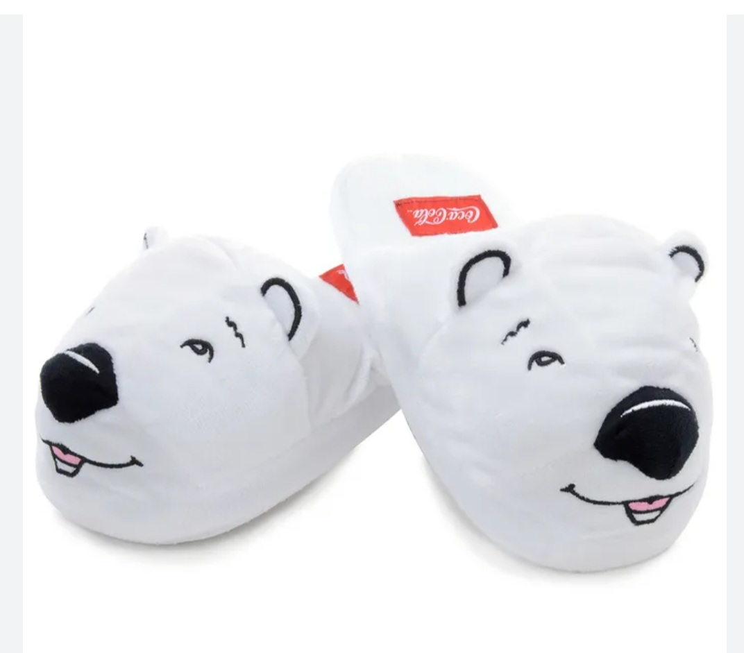 Coca-Cola Polar Bear Head Women's Slippers