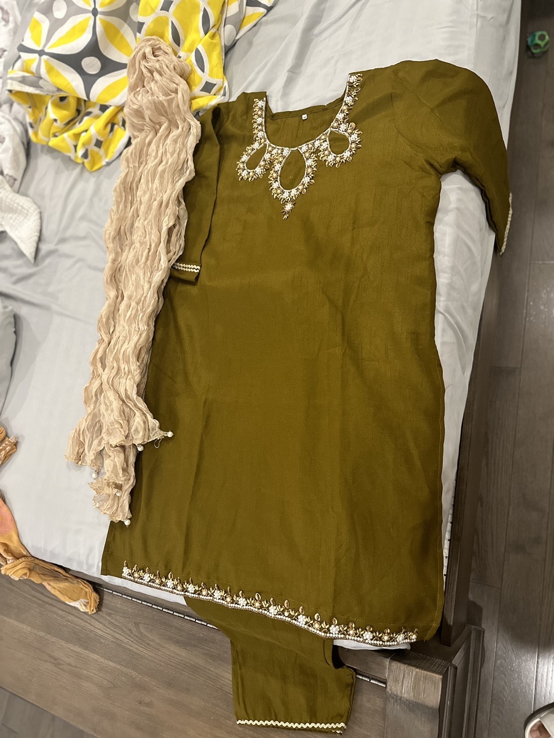 3 Piece Cotton silk embroidery suit