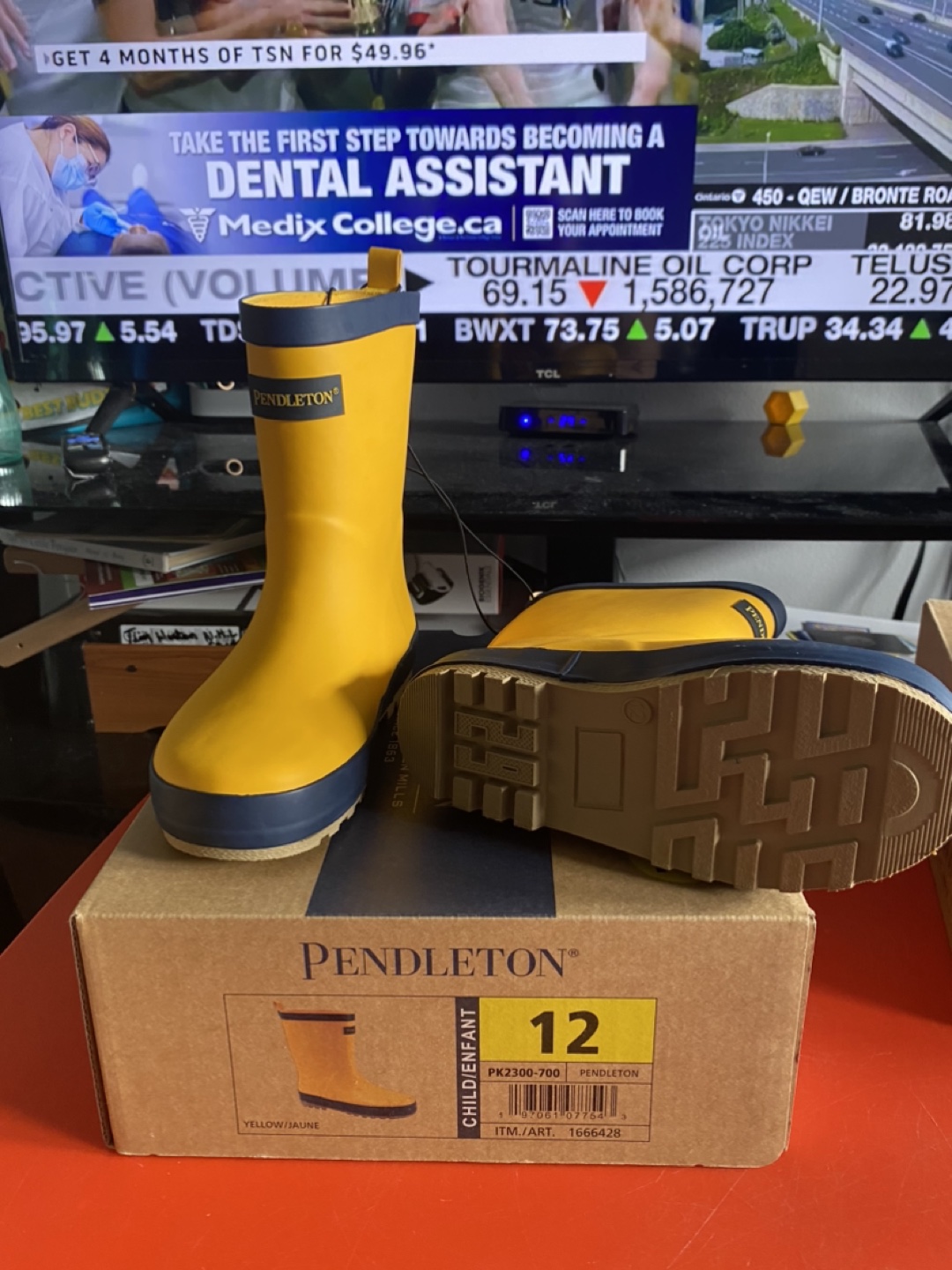 Kids new rain boots size 12 $30 each - photo 2