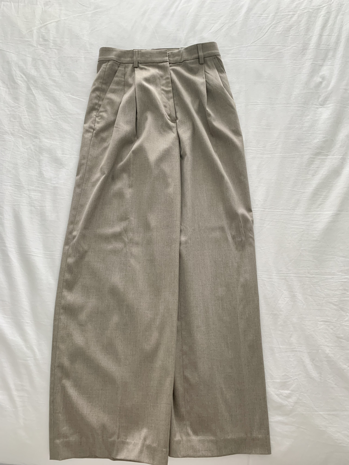 Wide leg pleated pants - photo 2
