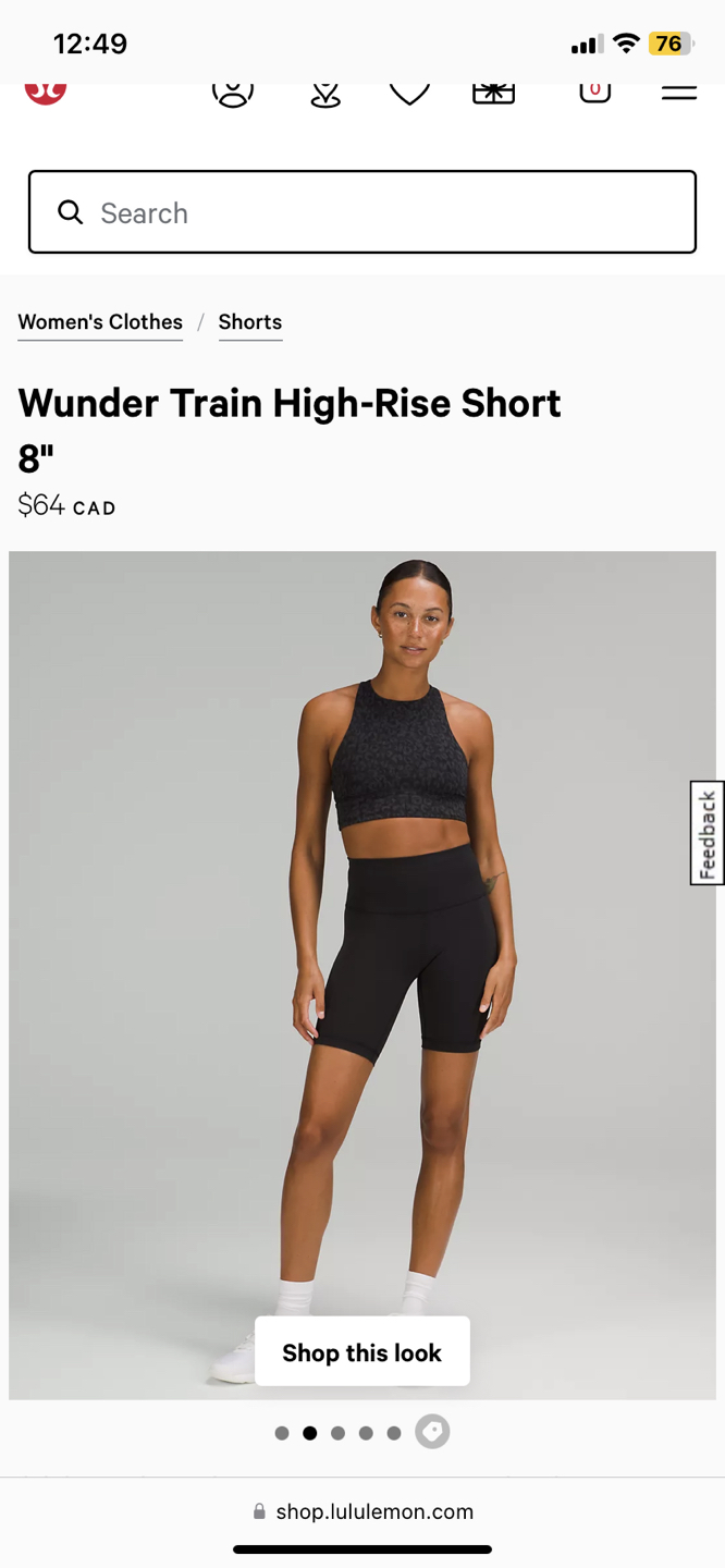 Lululemon Wunder Train HR Short 8” image indicator(2)