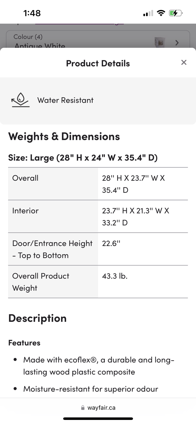 New Age Pet ECOFLEX Dog Crate, Antique White image indicator(10)