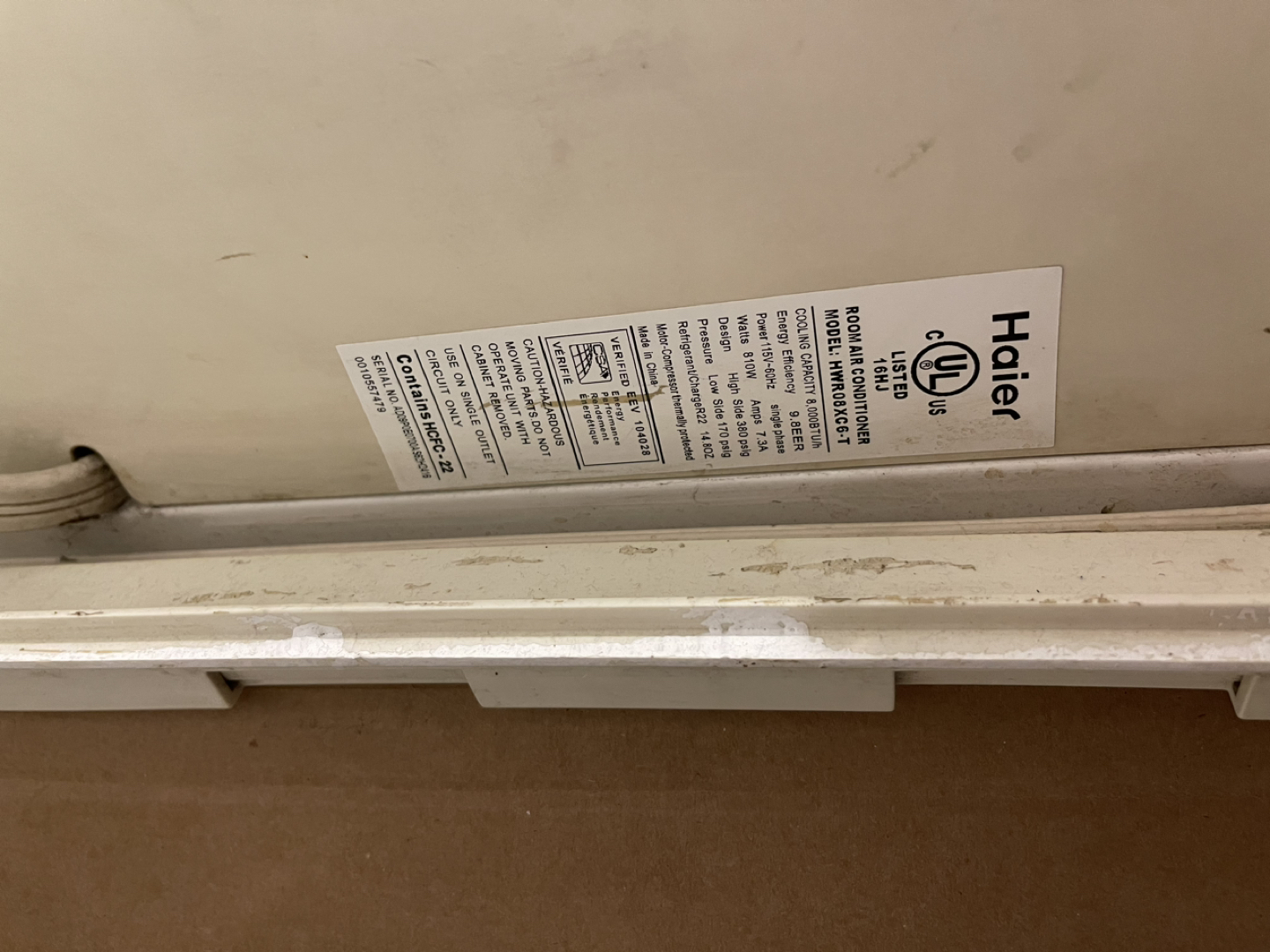 Haier window air conditioner (8000 btu) - photo 2