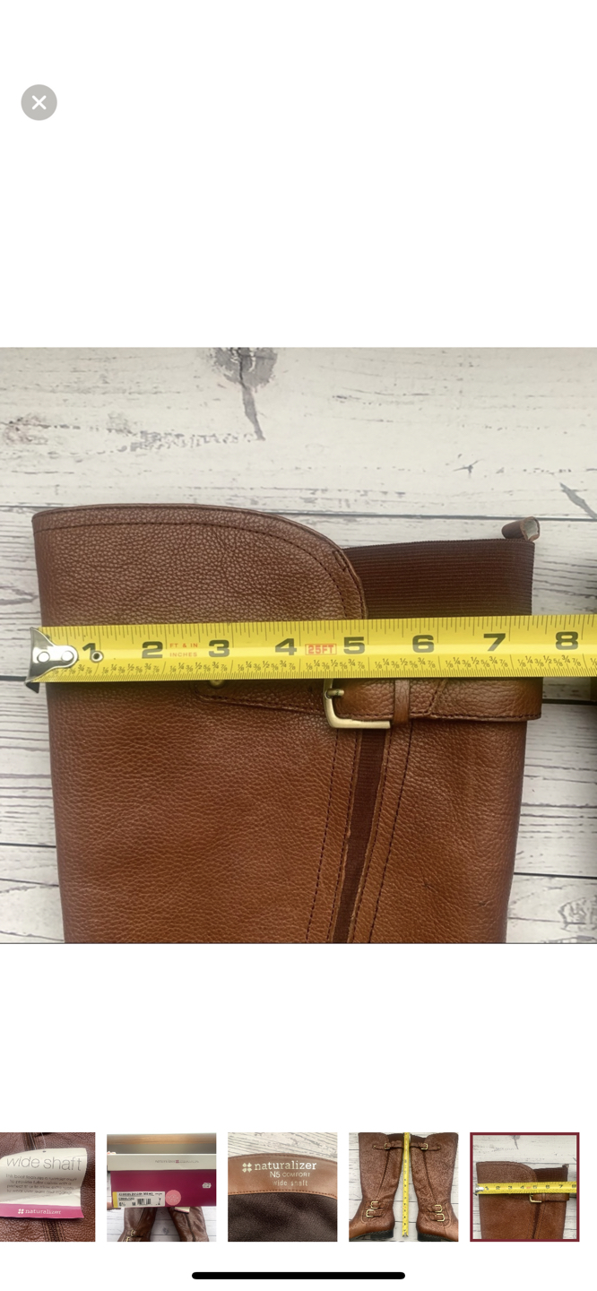 NATURALIZER Johanna Wide Calf Riding Boots size 8.5 image indicator(10)