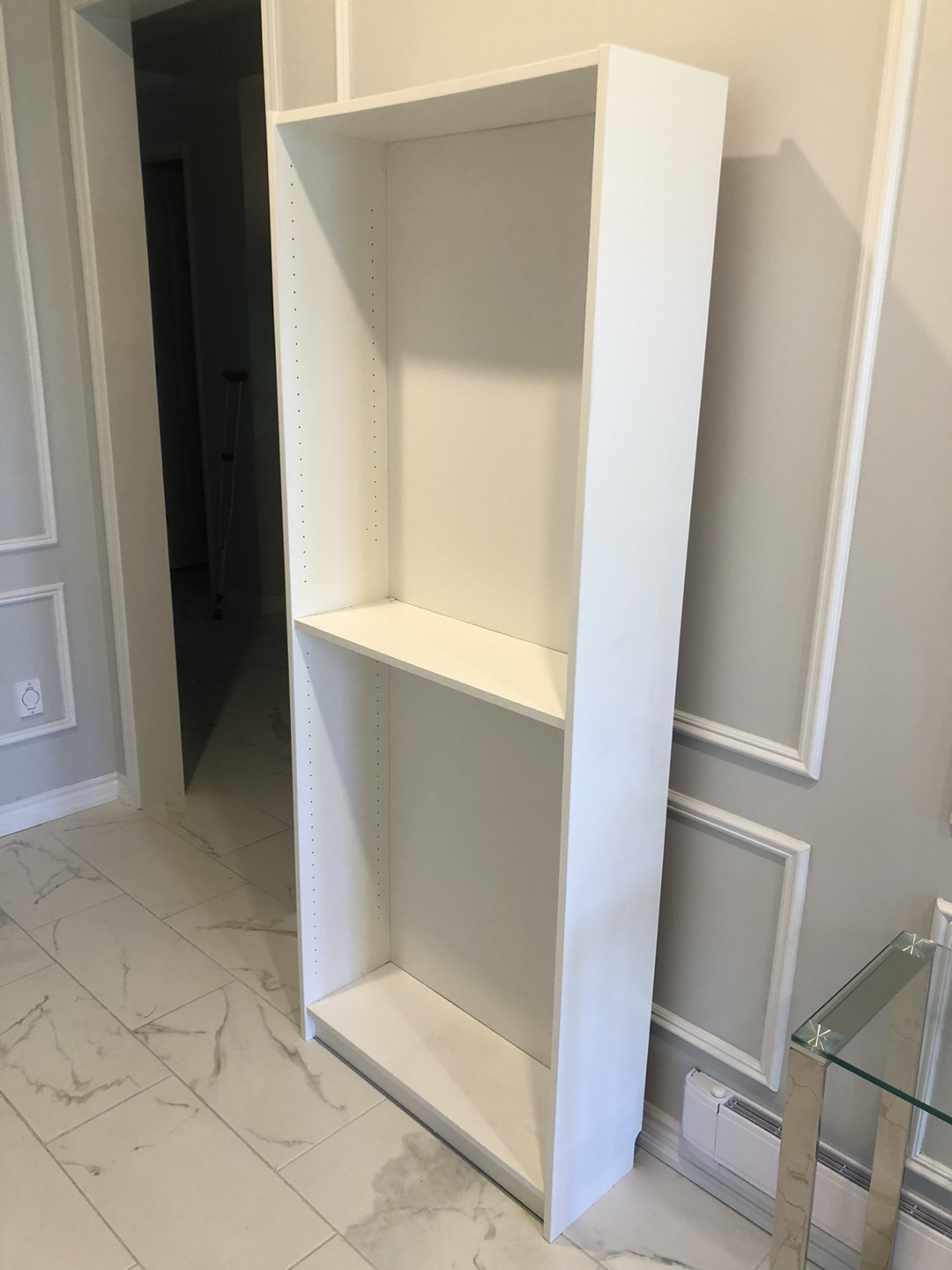 White shelf