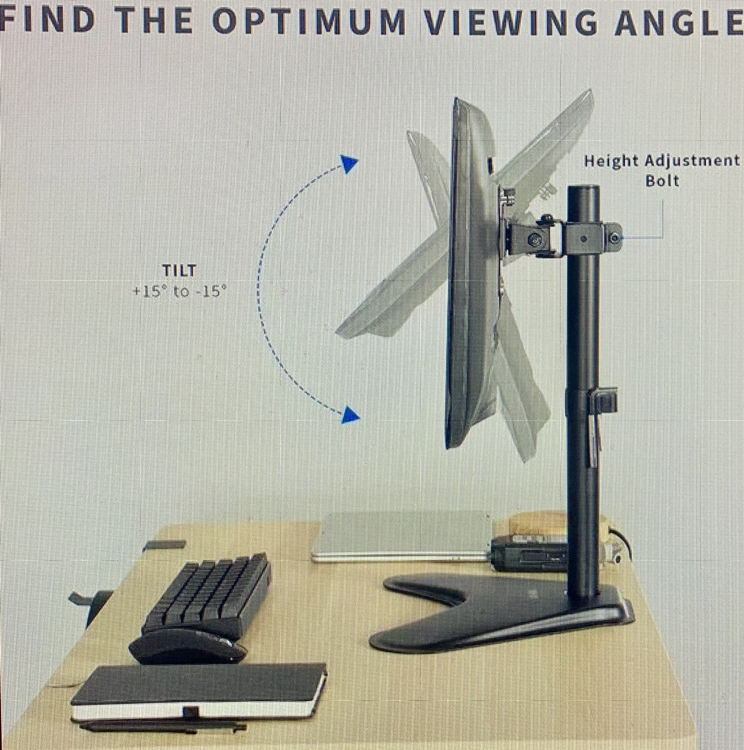 Single Monitor Desk Stand STAND-V001H thumbnail