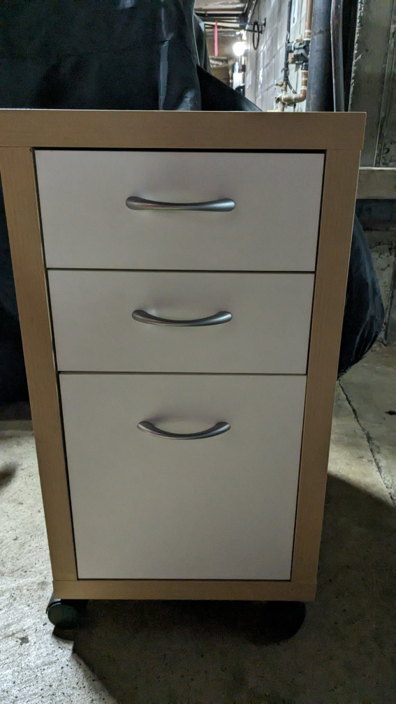 Ikea 3 drawer cabinet on castors 