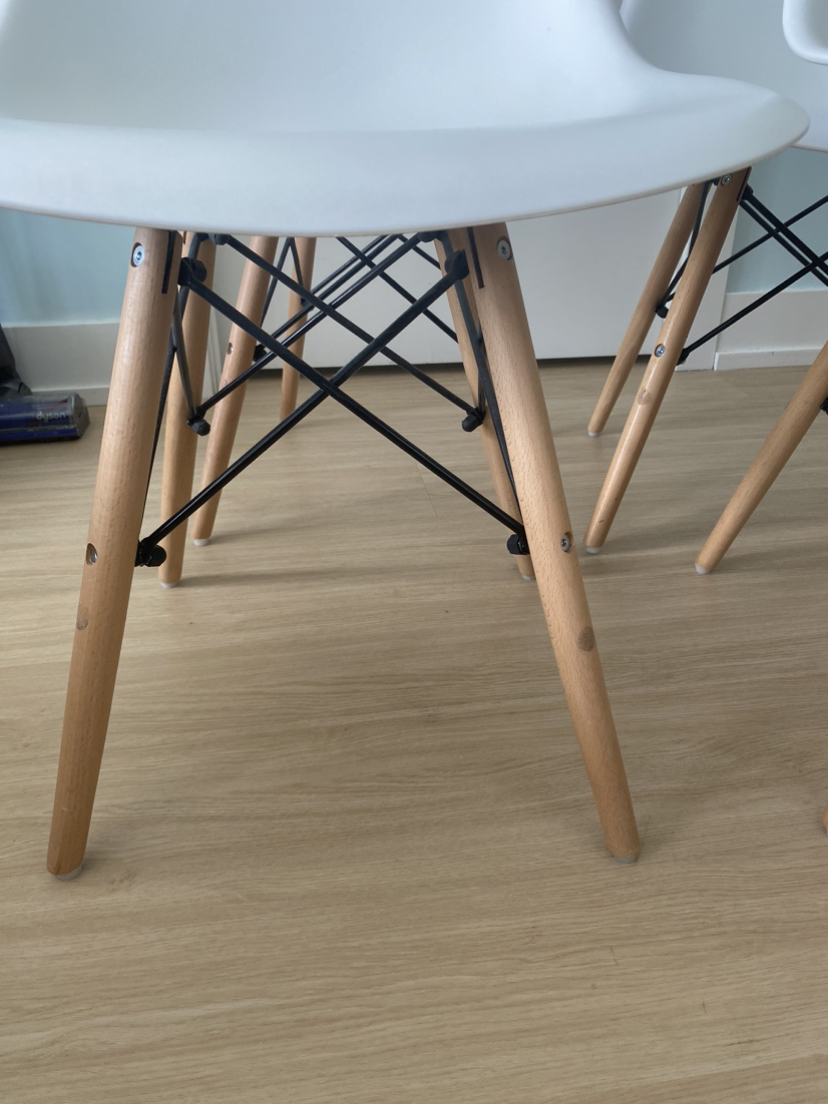 White Eames replica chairs - photo 4