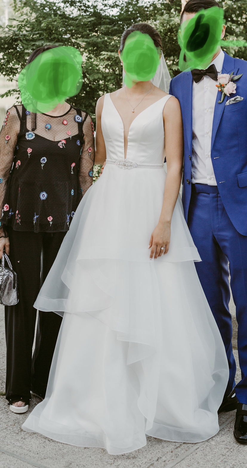 Mikaella satin and organza wedding dress image indicator(10)