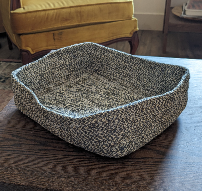 Melia basket tray, slate thumbnail