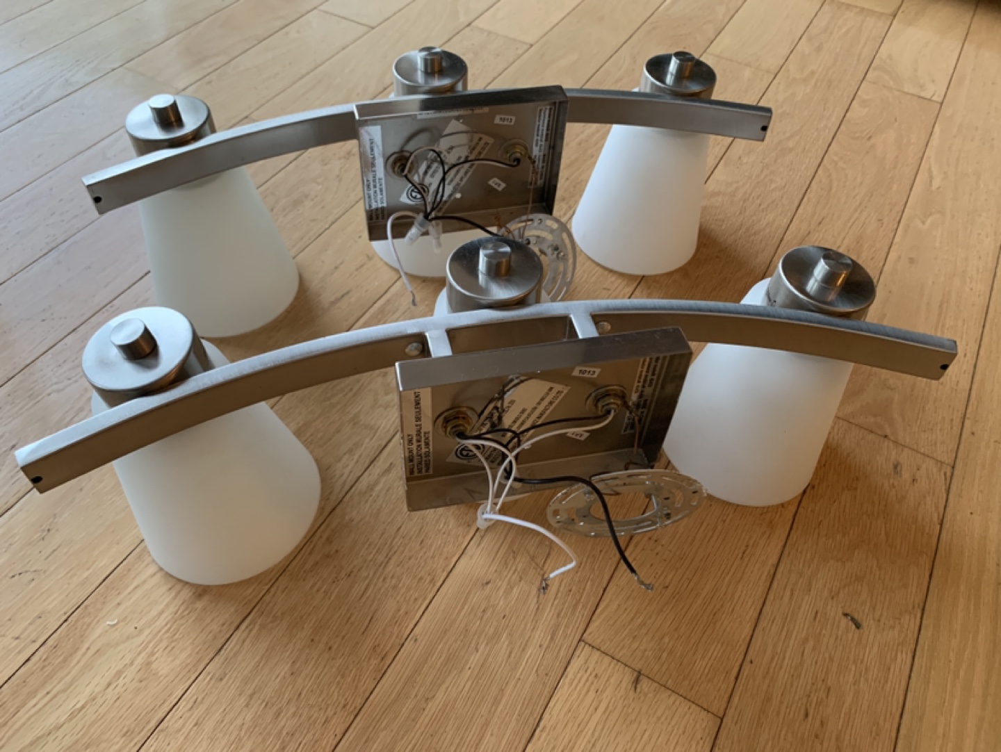 2 washroom stainless steel glass lights image indicator(5)