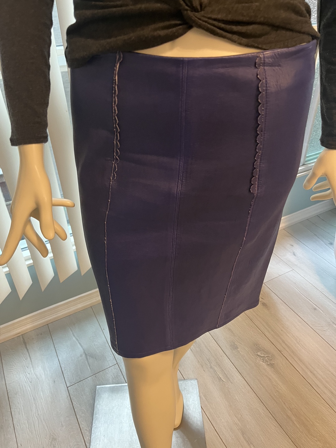 Marc by Marc Jacobs Lamb Leather Skirt image indicator(2)