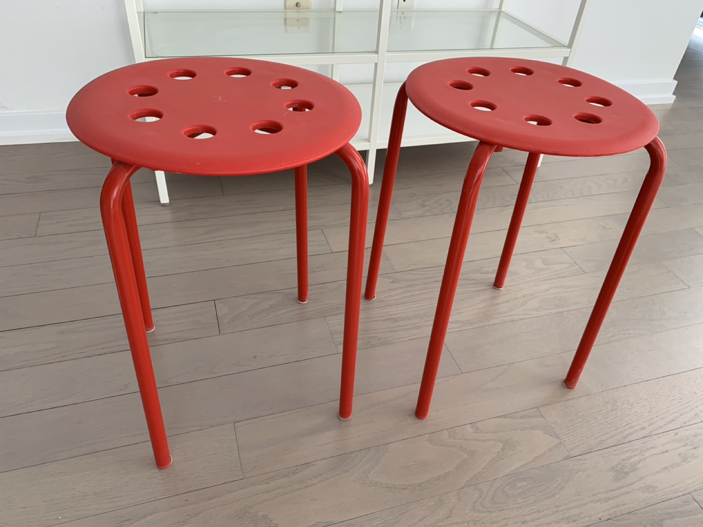Pair of IKEA Marius stool
