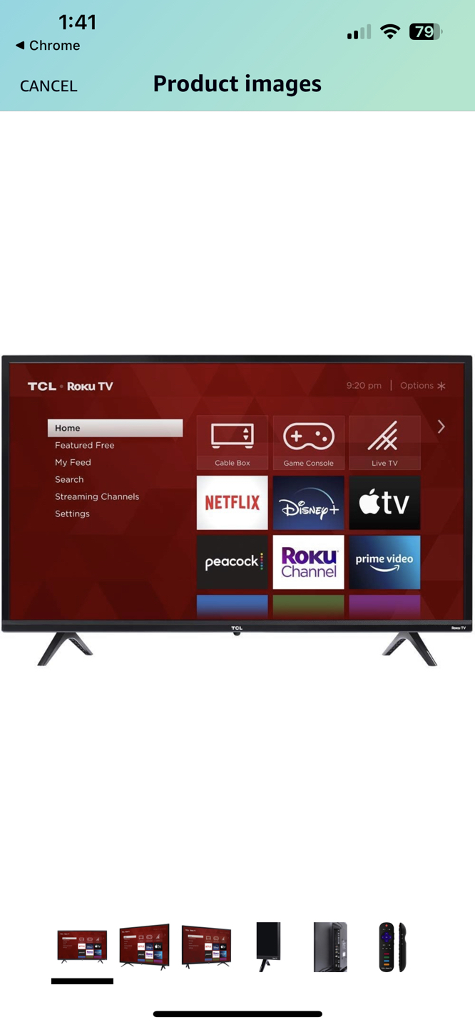 TCL 32’’ Roku Smart TV