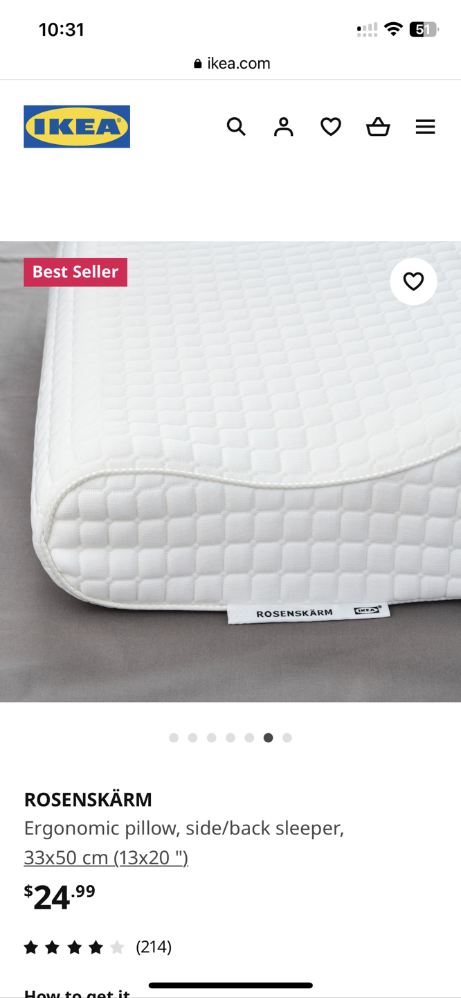 Ikea Ergonomic pillow - photo 2