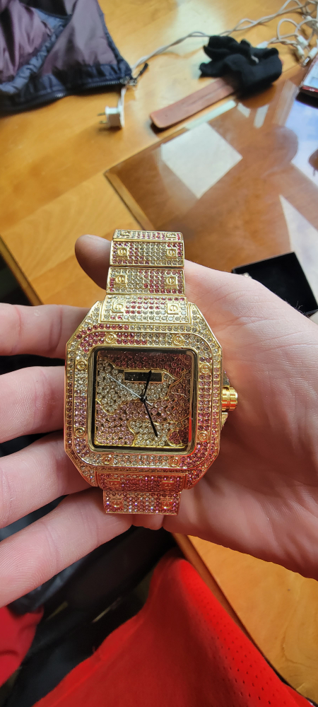 Iced out watch. thumbnail