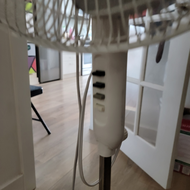 white Stand Fan