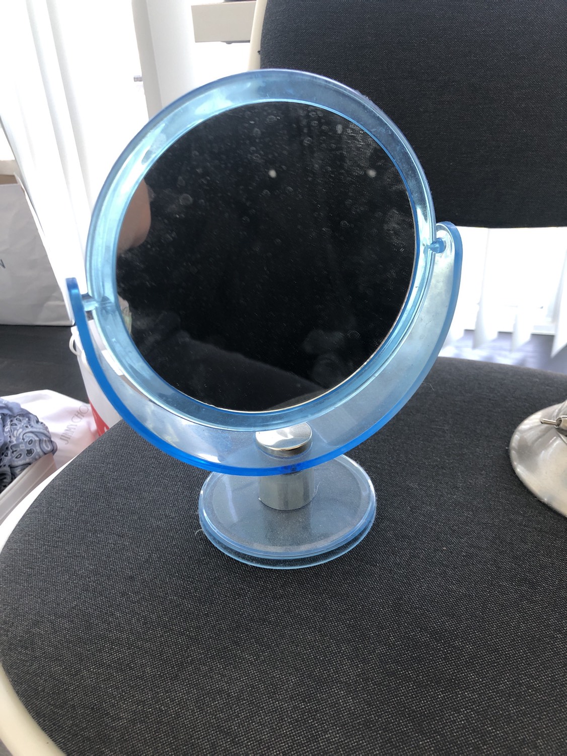 Mirror and desk lamp