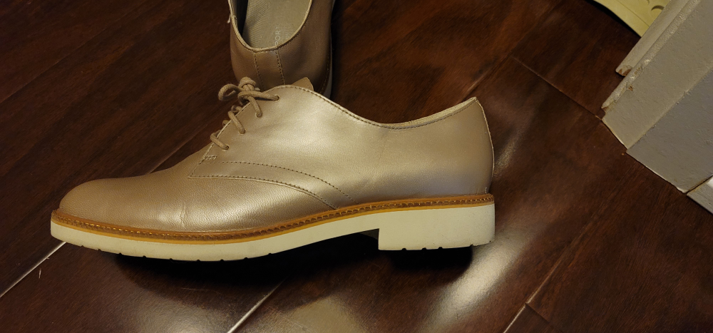 Beigeish Pink Rockport Total Motion Oxford Shoes (Women) - photo 2