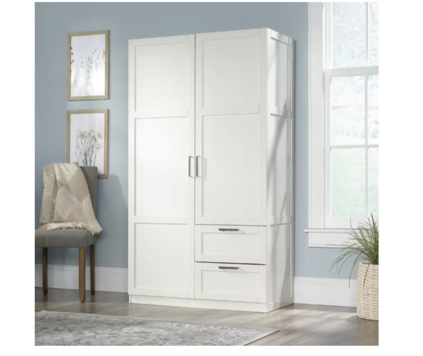 2-Door 2-Drawer Wardrobe/Armoire Cloth Storage - photo 5