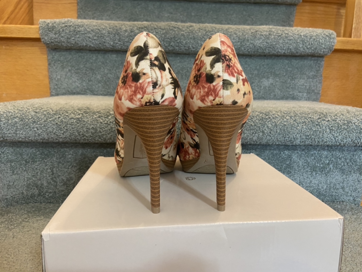 Christian Siriano Floral Stiletto Heels image indicator(3)