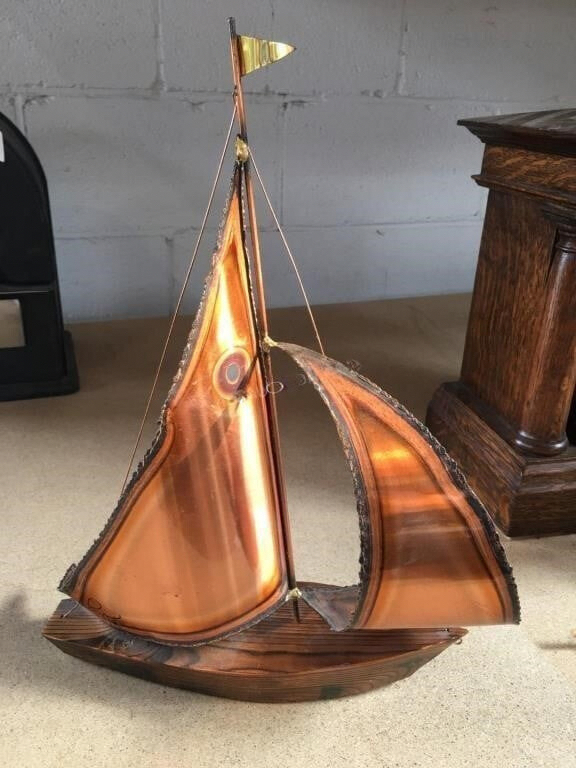1967 Copper Sail Decorative Sail Boat thumbnail