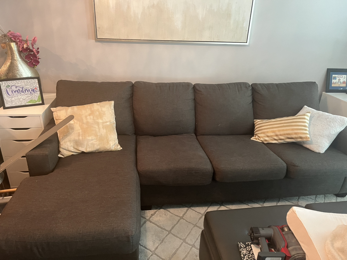 4 seater couch and chaise thumbnail