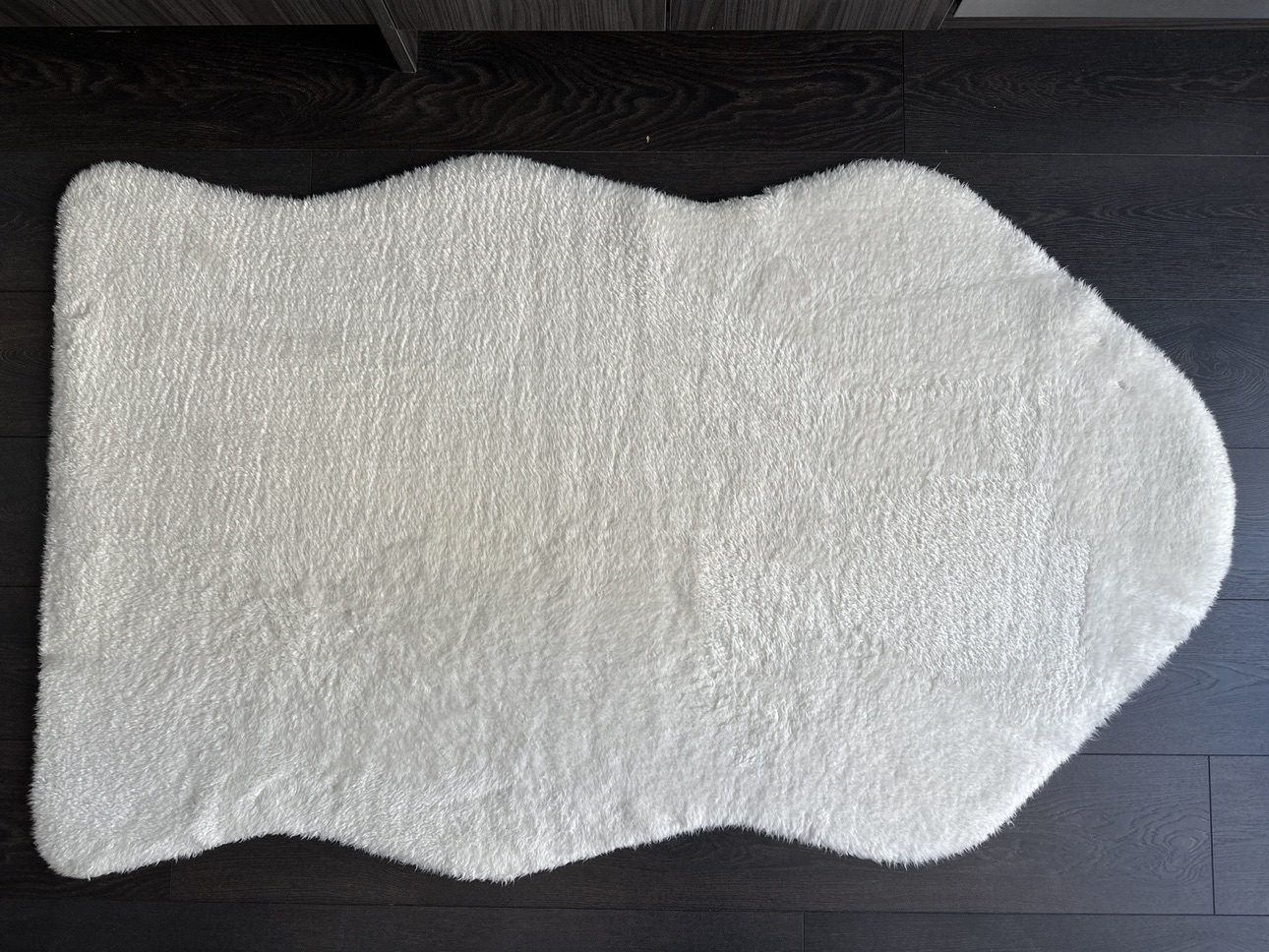 Ikea small white rug thumbnail