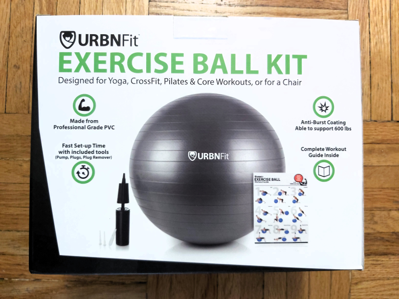 65cm Red Exercise Ball Yoga Ball W/Pump. NEW. - photo 2