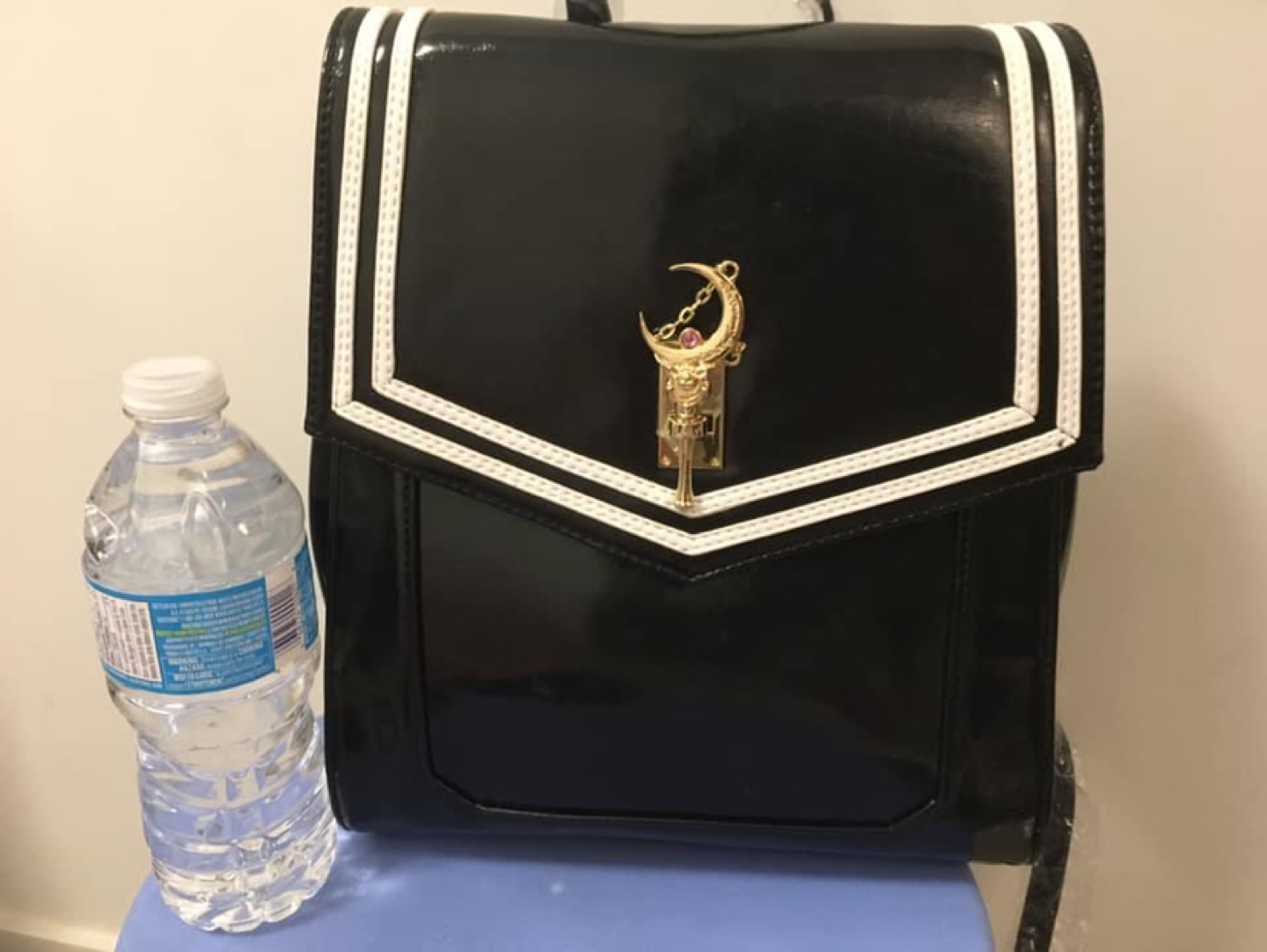 Sailor moon Vinyl black backpack anime cosplay sailor moon image indicator(3)